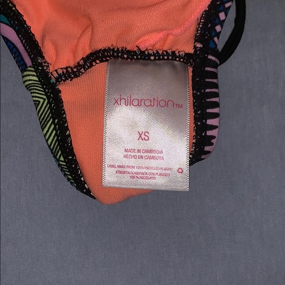 Multi-colored, tribal patterned bikini top - Picture 3 of 3